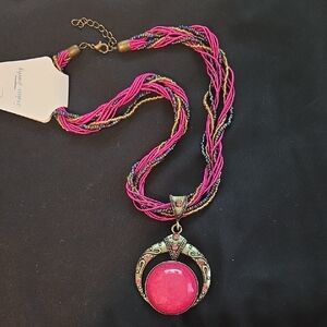 Fashion Jewelry Multicolor Pendant Necklace